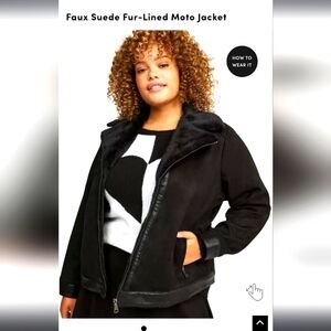 Torrid Suede Fur lined Jacket
